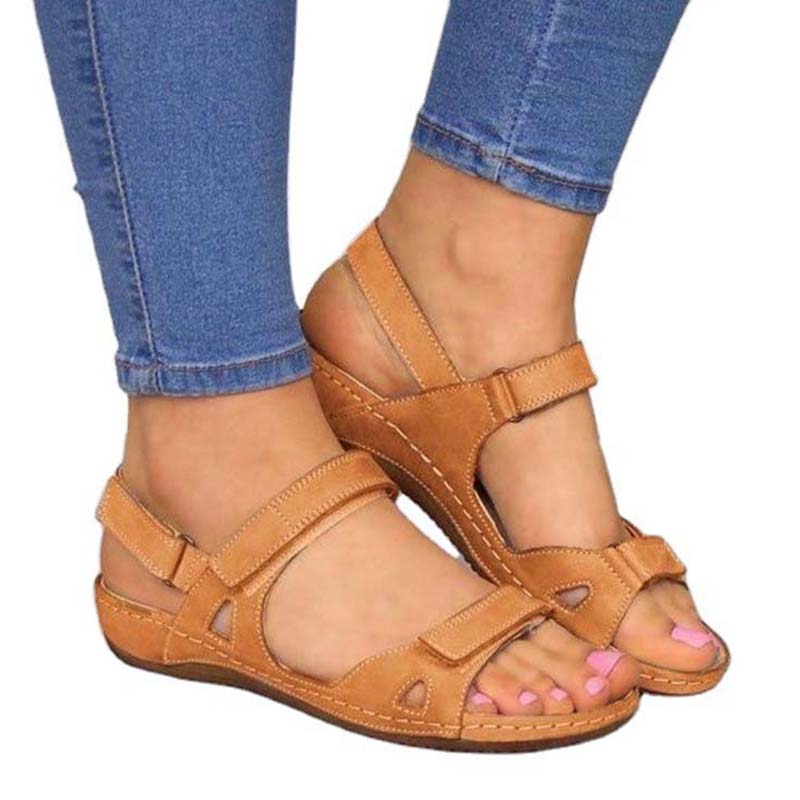 Nuovi Sandali da Donna Cuciture Morbide Sandali da Donna Comodi Sandali Bassi Scarpe da Spiaggia Donna Taglia Plus 43