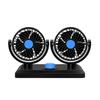 Car Fan 12V Dual Head 360 Degree Rotatable Electric Fan Dashboard Cooling Air Circulation Fan for Sedan SUV RV Low Noise 2 Speed Auto Fan