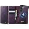 For Samsung Galaxy S23 FE Case CASEME C49 Compatible with MagSafe RFID Blocking Detachable Wallet Leather Phone Cover