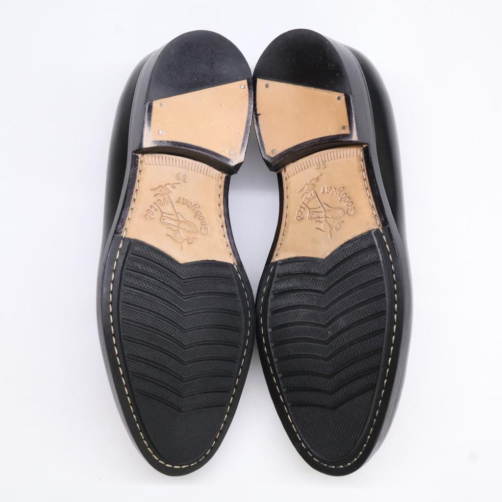 JALAN SRIWIJAYA Green Label Relaxing Special Order 98957 Dupuy Calfskin Mock Slip-on Loafers Shoes 39 blackUsed