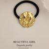 Minimalist Metal Hair Ring - New Korean Style High-End Ponytail Tie Rubber Band.