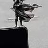 Ancient Chinese Warrior Swordsman Statue Miniature Resin Ornament for Car Dashboard Tabletop Display Decorative Figurine Unique Gift for Kung Fu