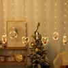 LED Christmas Fairy Lights Curtain for Window Display and Decoration