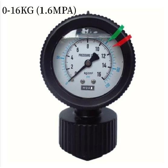 Xin Tester PP Diaphragm Pressure Gauge Plastic Double Sided PCB 2 Anti-corrosion Water Pressure Gauge 10kg 1 4 7kg PVC Acid