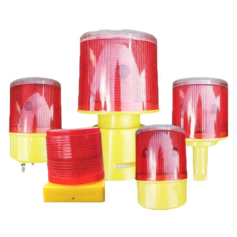 Solar Tower Crane Warning & Roadside Construction Night Safety Lights