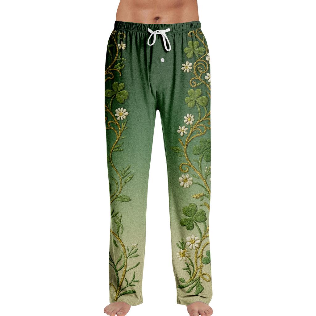 Men's St. Patrick's Day Print Home Sleep Pants