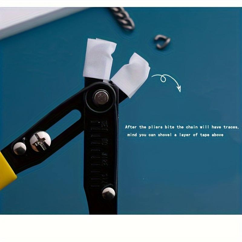 Jewelry Chain Clamp Pliers Riveting Tool DIY Chain Cutter Opener Adjustable Toothless Pliers for Jewelry Making