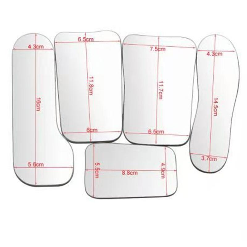 5pcs 2-sided Dental Mirror Double Sided Reflector For Orthodontic Intraoral Photography