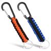 2Pcs Paracord Keychain with Carabiner, Durable Braided Lanyard for Outdoor Camping Hiking