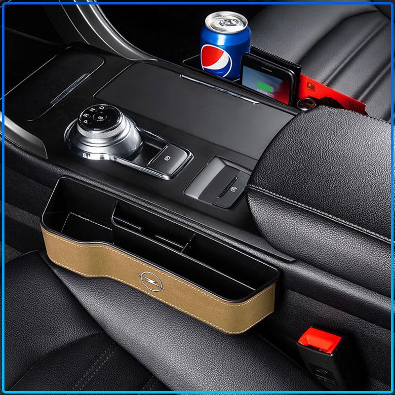 2 Pezzi Organizer per Sedile Auto Scatola Portaoggetti per Fessura Sedile Merci Multifunzione Per Opel Astra C G H Insignia J K Zafira B C Corsa Vectra C Corsa C