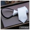 Clip On Zipper Tie Unisex Suit Zipper Neckties New Uniform Neck Tie  For Men Women