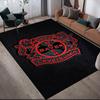 Bayer 04 Leverkusen Flannel Printed Carpet, Home Sofa Decoration for Living Room & Bedroom, Non‑Slip Play Flannel Floor Mat for Game Room