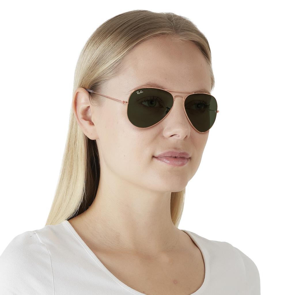 Sunglasses RB3025 AVIATOR LARGE METAL ROSE GOLD Lens 58 [Ray-Ban] Frame/GREEN