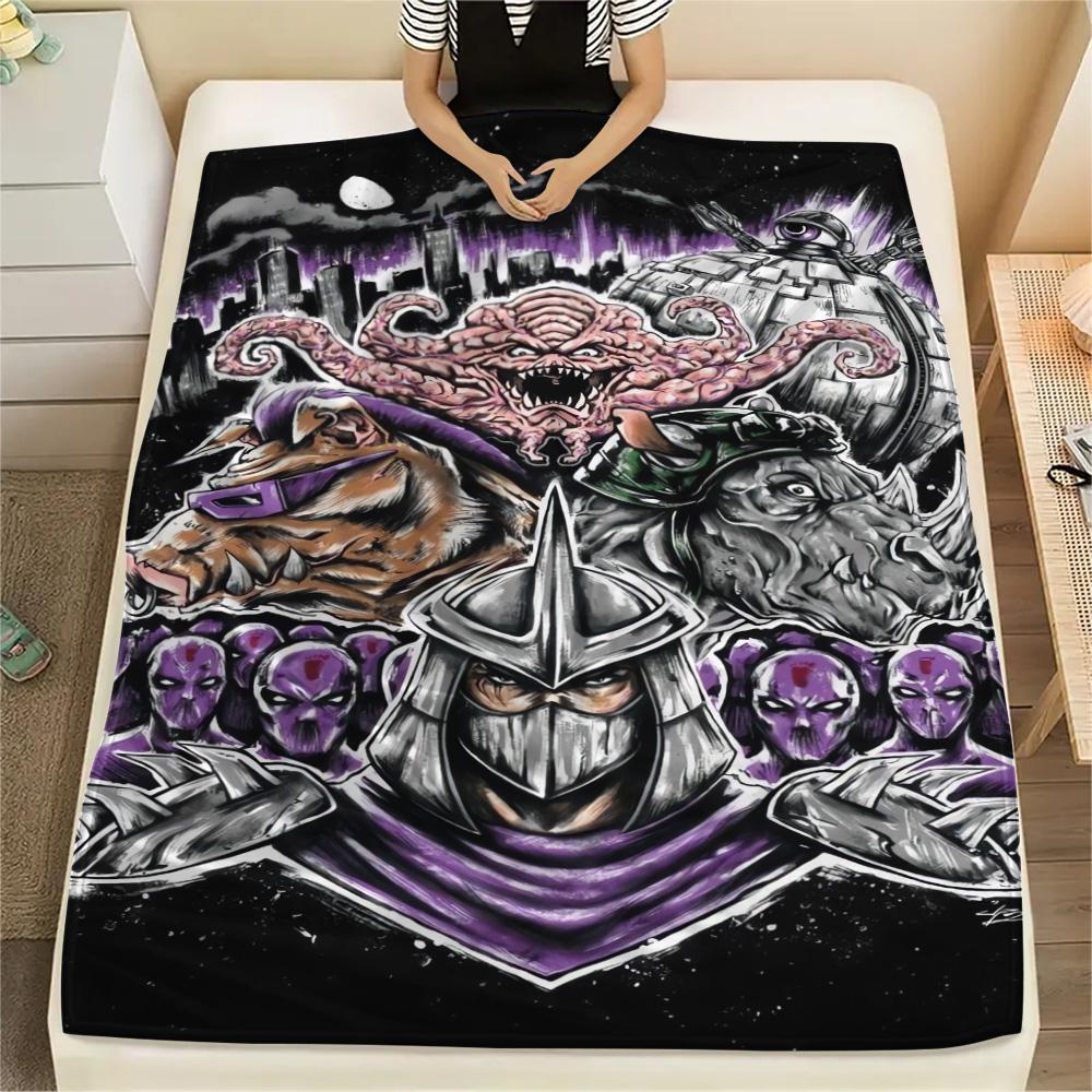 Teenage Mutant Ninja Turtles Poster Blanket Blanket Suitable For All Seasons Air Conditioning Blanket Digital Printing Sheet