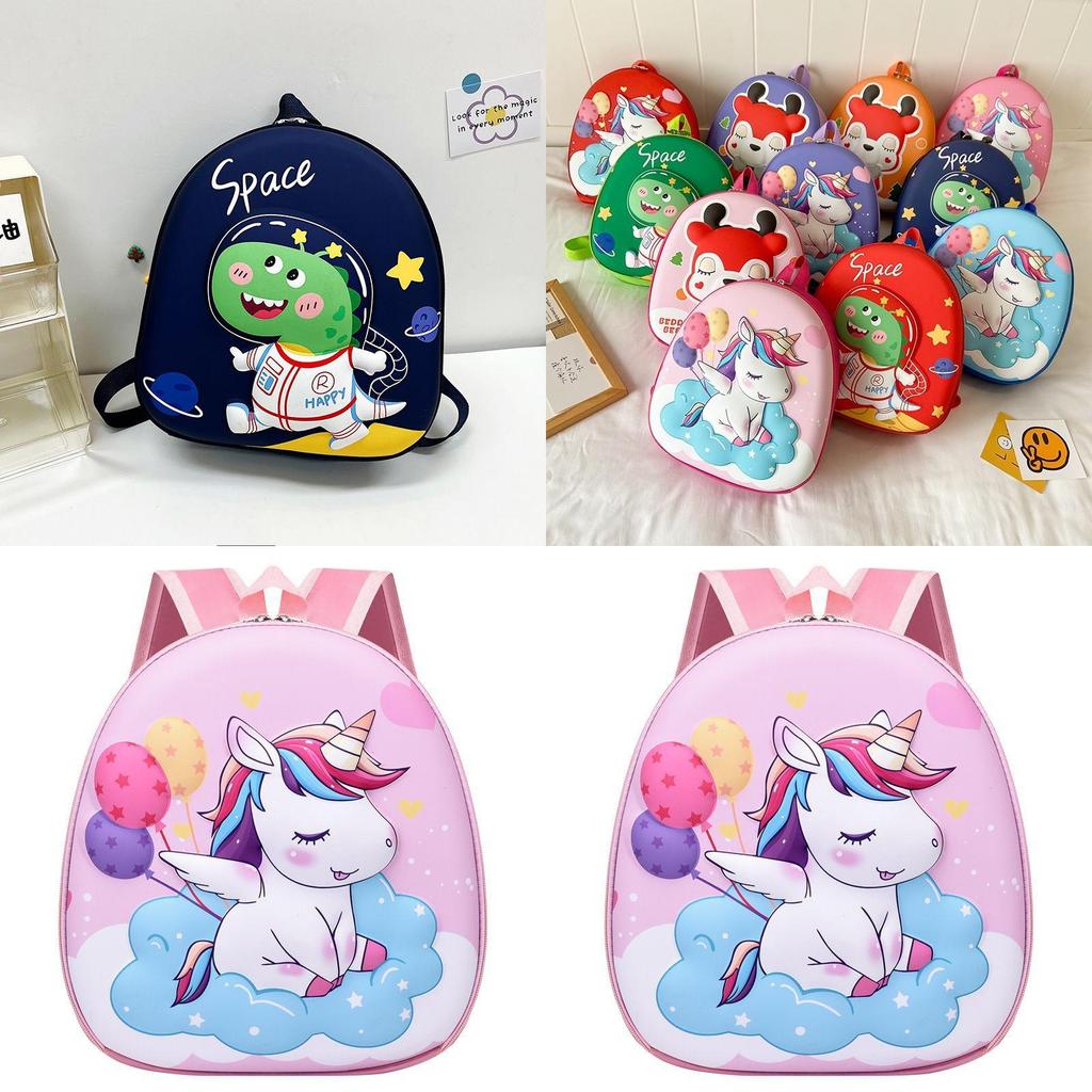 Cartoon Dinosaur Childrens Backpack With Arc Shoulder Straps For Preschoolers Special Characters Included