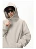Unisex Heavyweight Half-Zip Hoodie with 3D Panel & Stand-up Collar for Autumn/Winter