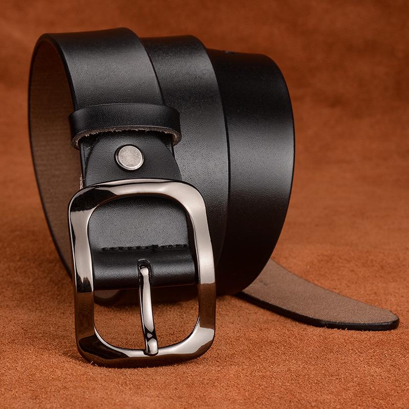 Women'S Genuine Leather Retro Belt Concave And Convex Personalized Pure Cowhide Belt Retro Pure Cowhide Wide Pants Belt