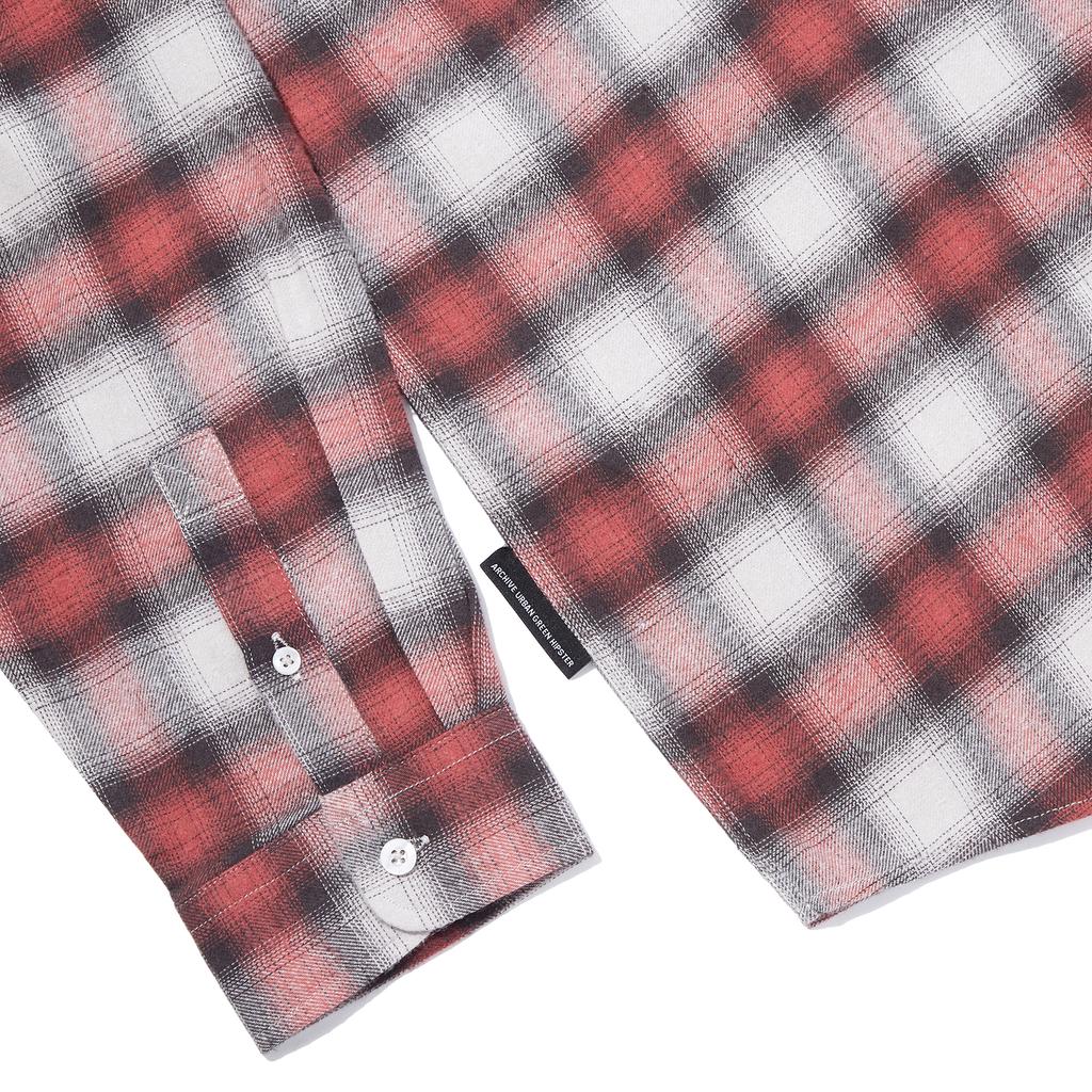 INTERCREW 21S Yarn-Dyed Plaid Shirt Red Itz1Yc33Are