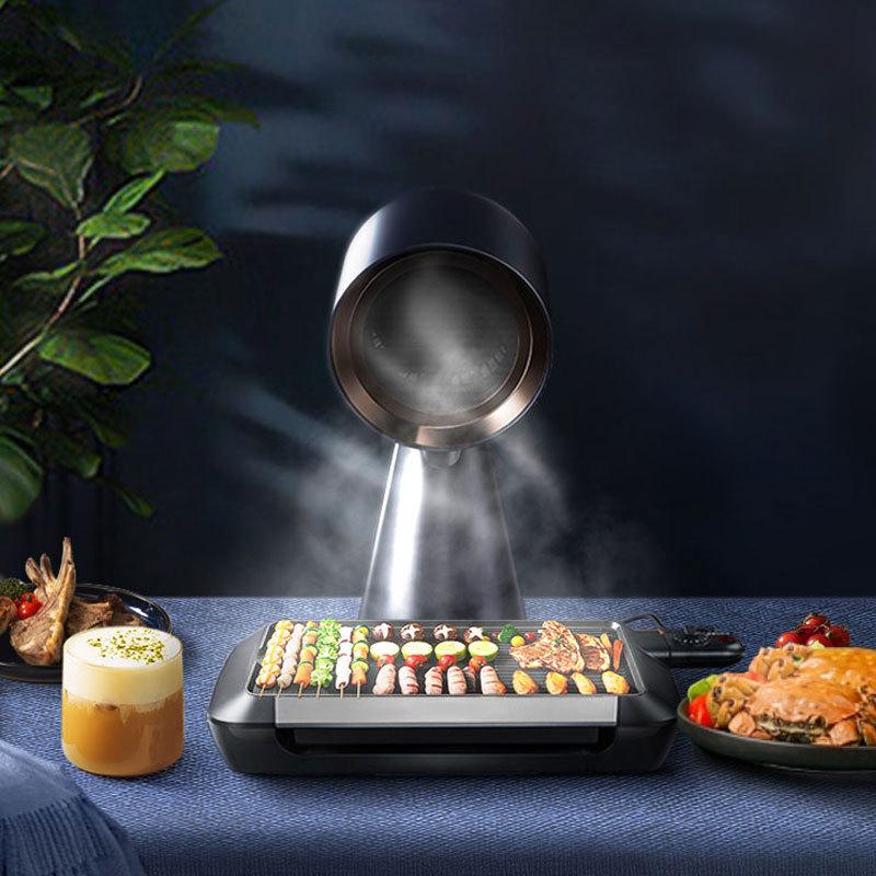 Portable Mini Range Hood Oil Fume Purifier - No Installation Needed, Compact for Home and Car Use
