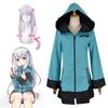 Sensei Eromanga Izumi Sagiri Zipper Costume Cosplay Halloween Jacket Coat Hoodie