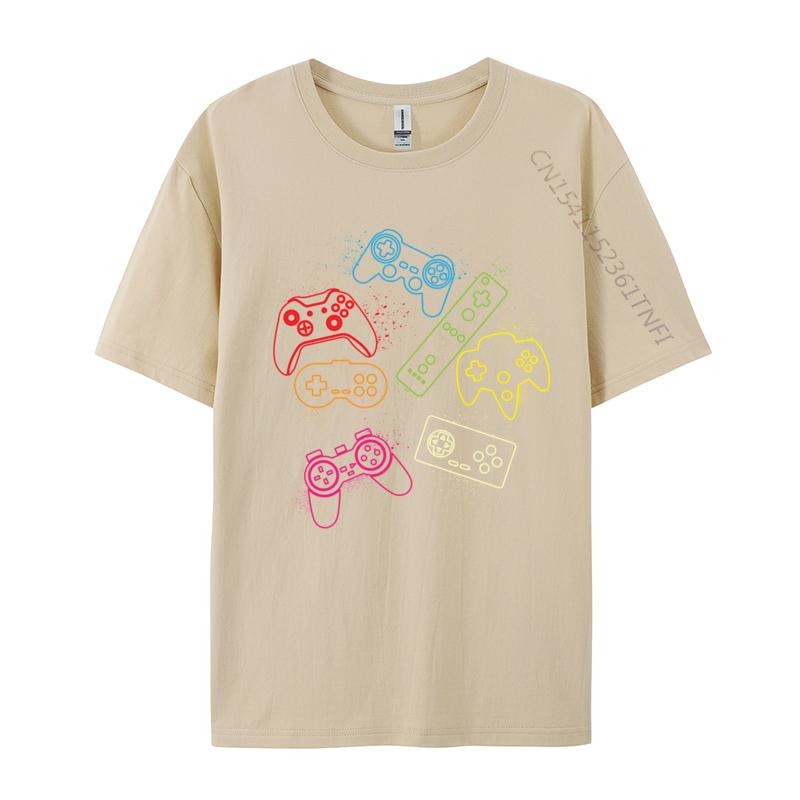 Gaming Controllers Video Games Gamers TShirts Hip Hop Leisure Tees Hip Hop Cotton Unisexs Top TShirts