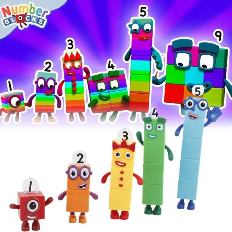 Numberblocks Barevné Stavebnice Roztomilé Transformovatelné Figurky Pro Dětské Hraní
