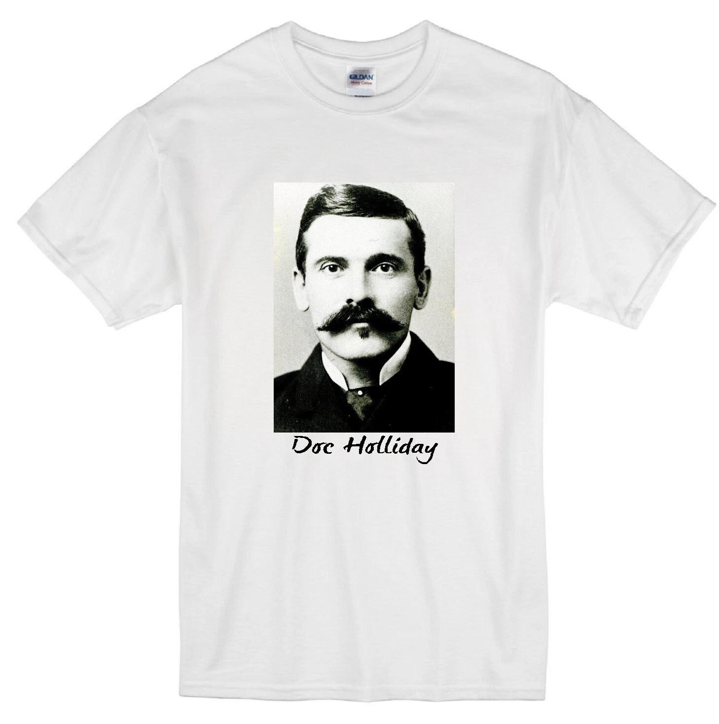 

DOC HOLLIDAY DENTIST GUNFIGHTER OK CORRAL TOMBSTONE ARIZONA RETRO WHITE T-shirt 3XL