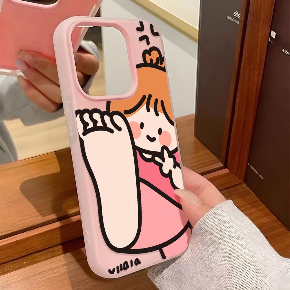 Bemalte Handyhülle für iPhone 15 11 13 14 für 15 16 Pro Max 12 13 16 Pro Niedlich Fasion Lustig Lanyard Handyhülle Neueste Top-Selling-Empfehlungen