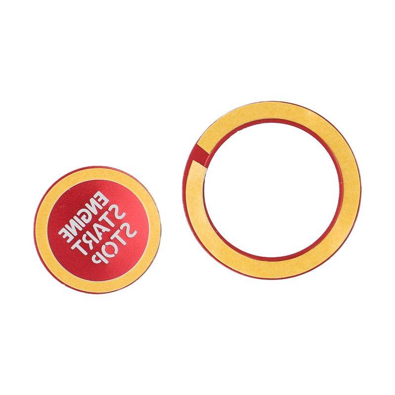 Decorative Ring Engine Start Stop Aluminum Alloy Material Easy Tallation Design Car Interior Upgrade For Toyota RAV4