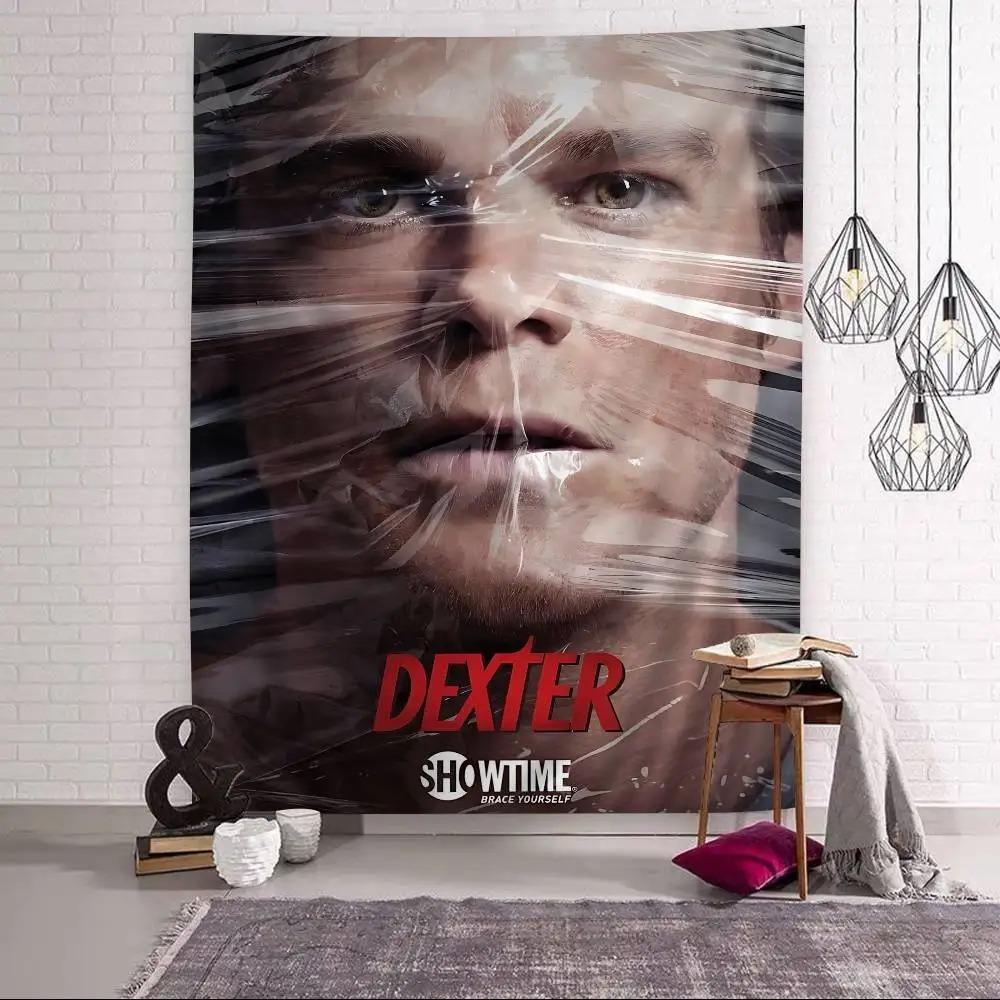 Dexter Poster American Classic Horror TV Show Hanging Bohemian Tapestry Hanging Tarot Hippie Wall Rugs Dorm Japanese Tapestry