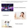 DS878 Wireless Microphone Five Sound Modes Support U Disk/TF Card Metal 4 In 1 Bluetooth-compatible Condenser Mic Music Player for Boys Girls