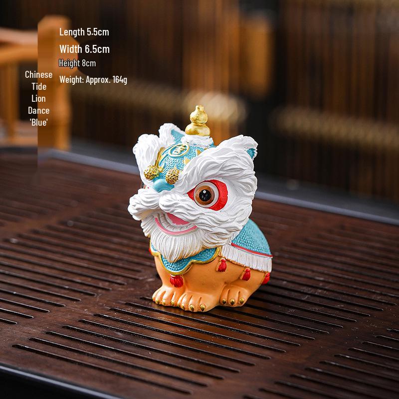 Lucky Tea Pet Chameleon Qilin Pixiu Ornament - Auspicious Beast for Tea Table Accessories