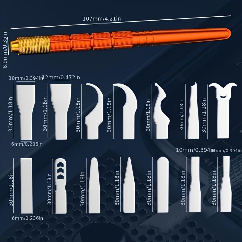 14-in-1 Multifunctional Mobile Phone Repair Tool Kit - CPU Warping Blade, Mainboard Hard Disk Chip Repair, Adhesive Scraper, Stainless Steel
