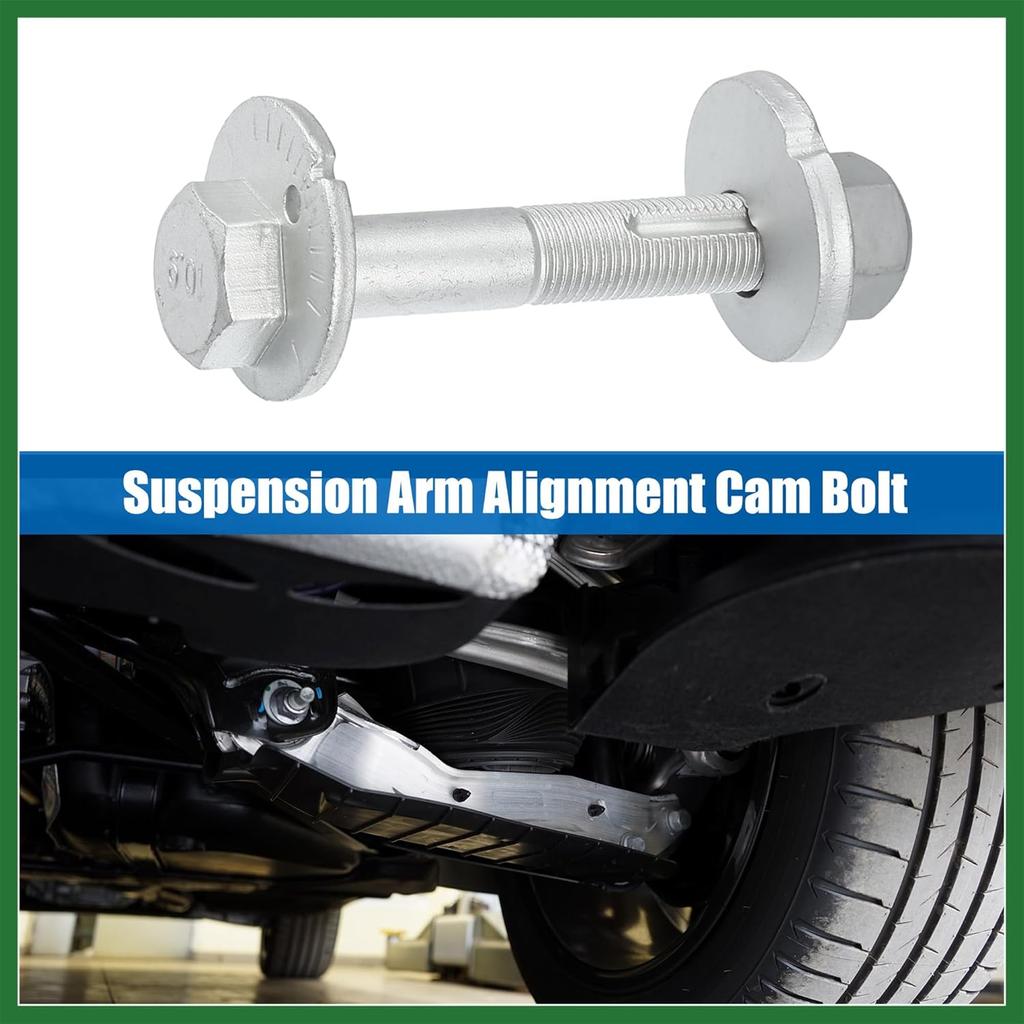Motoforti Suspension Arm Alignment Eccentric Adjustment Cam Bolt Camber Screw Fit for Nissan Armada 5.6L 2005-2015 No.545802S400/545802S40A - Pack of