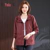 Yalu Women's Casual Hooded Windbreaker Jacket