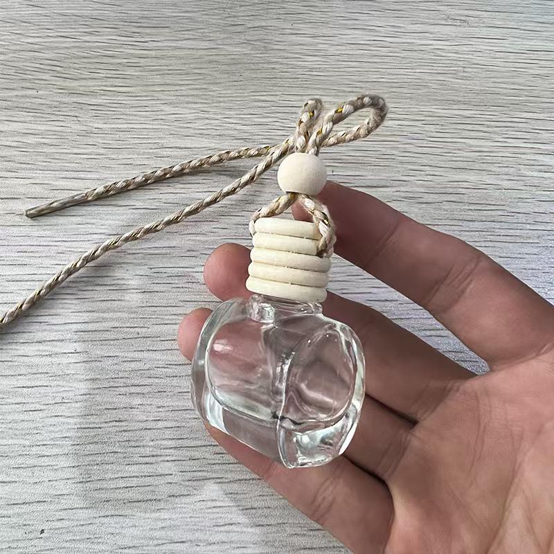 10ml Transparent Glass Car Air Freshener Pendant & Perfume Diffuser Bottle