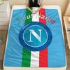 1 Stück Napoli Wappen Benutzerdefinierter Name Gemustert Flanell Decke Geeignet für Alle Jahreszeiten Für Heimdekoration Wärme Und Komfort Geschenke Feiertagsgeschenk