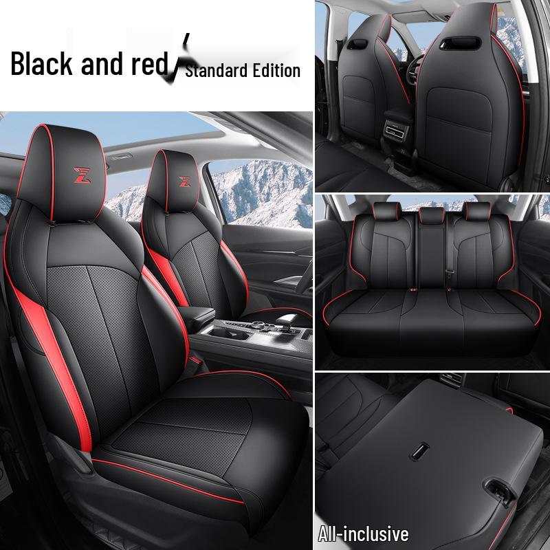 Oshan Z6 Leather Car Seat Cushion - All-Season, 5-Seat, Universal Fit