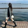 Brown Leather Jacket Women's New Autumn and Winter Locomotive Clothing Short Coffee Retro Maillard Jacket