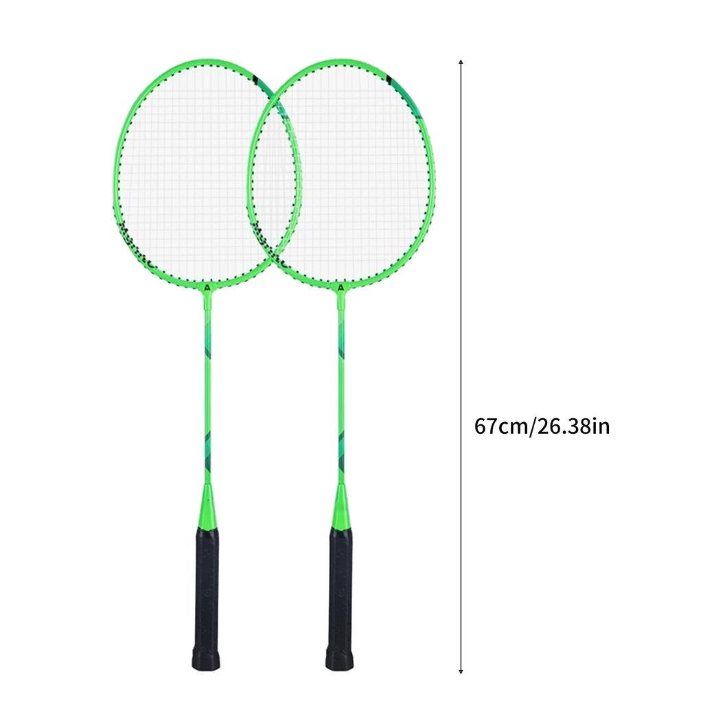 1 pár lehkých badmintonových raket, sada raket, rakety pro vnitřní a venkovní sporty, příslušenství pro děti a dospělé, začátečníky