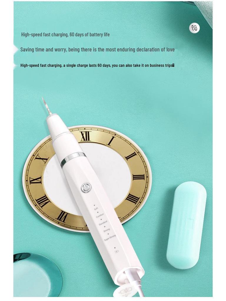 Ultrasonic Tartar Remover & Teeth Whitening Tool for Home Dental Care