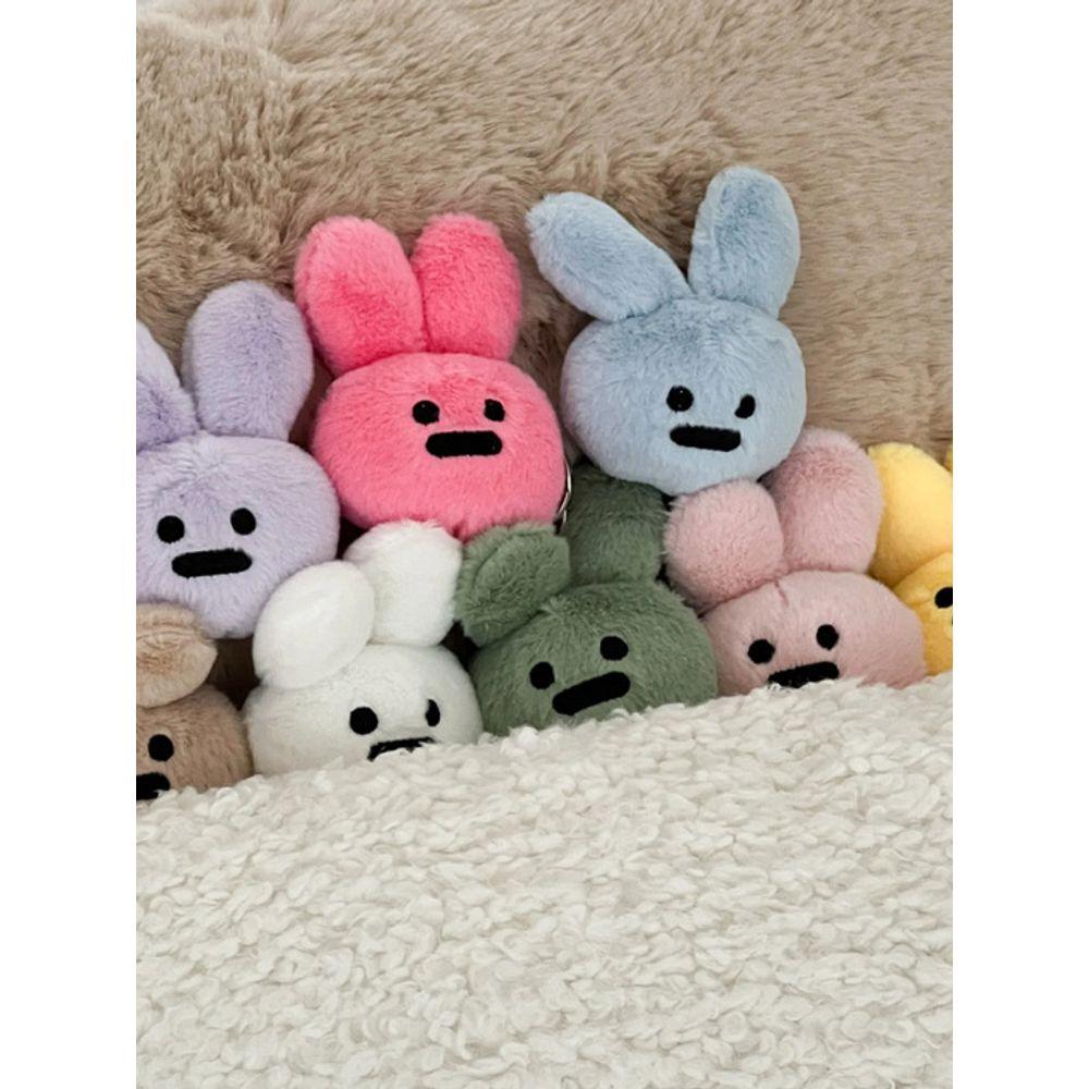 

bookaz [bookaz] Expressionless Bunny Keychain Blue