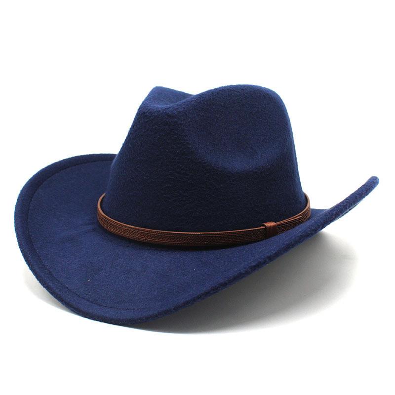 Western Cowboy Hat For Men Women With Wool Felt Material For Outdoor Events And Festivals