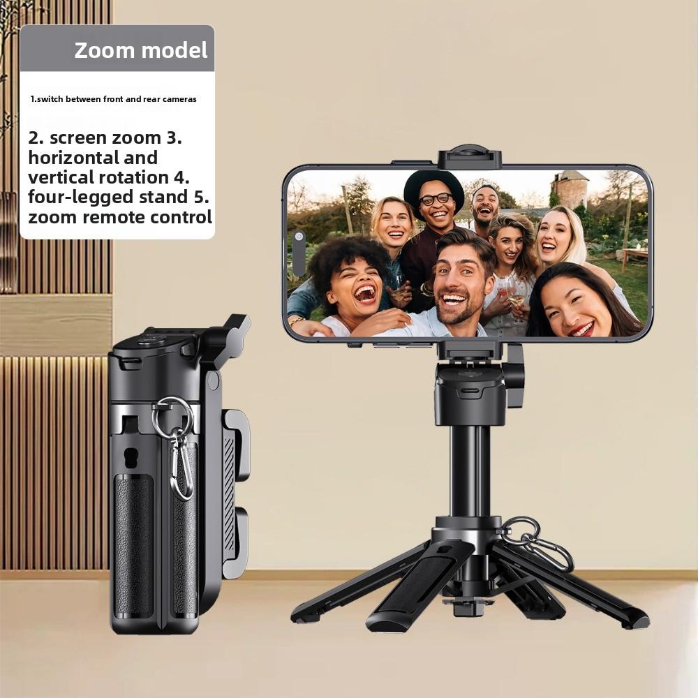 Portable Bluetooth Selfie Stick Zoom Selfie Stick Stand Telescopic Selfie Stick  Phone Accessories