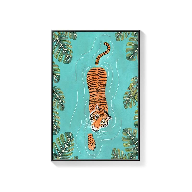 Bathroom Decorative Painting Cat American Retro Toilet Bathroom Canvas Painting Wall Art Poster for Modern Bathroom Home Decor