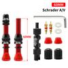 MUQZI 2PCS Bike Schrader Valve 60mm Tubeless Tire A/V Valve CNC Nipple Wheel Valve For MTB Road Bicycle Tubeless Rim Accessories