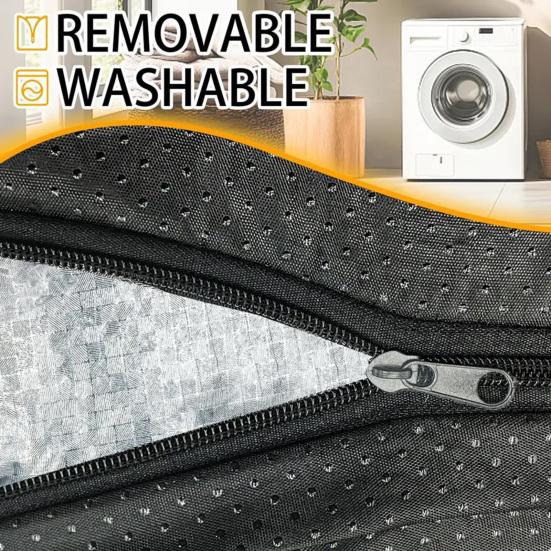 Self Heating Cat Pad Thermal Pet Mat Bed with Non-Slip Base Non-Electric Cat Warmer Pad with Removable Washable Cover for Dogs Cats Couch Floor Use