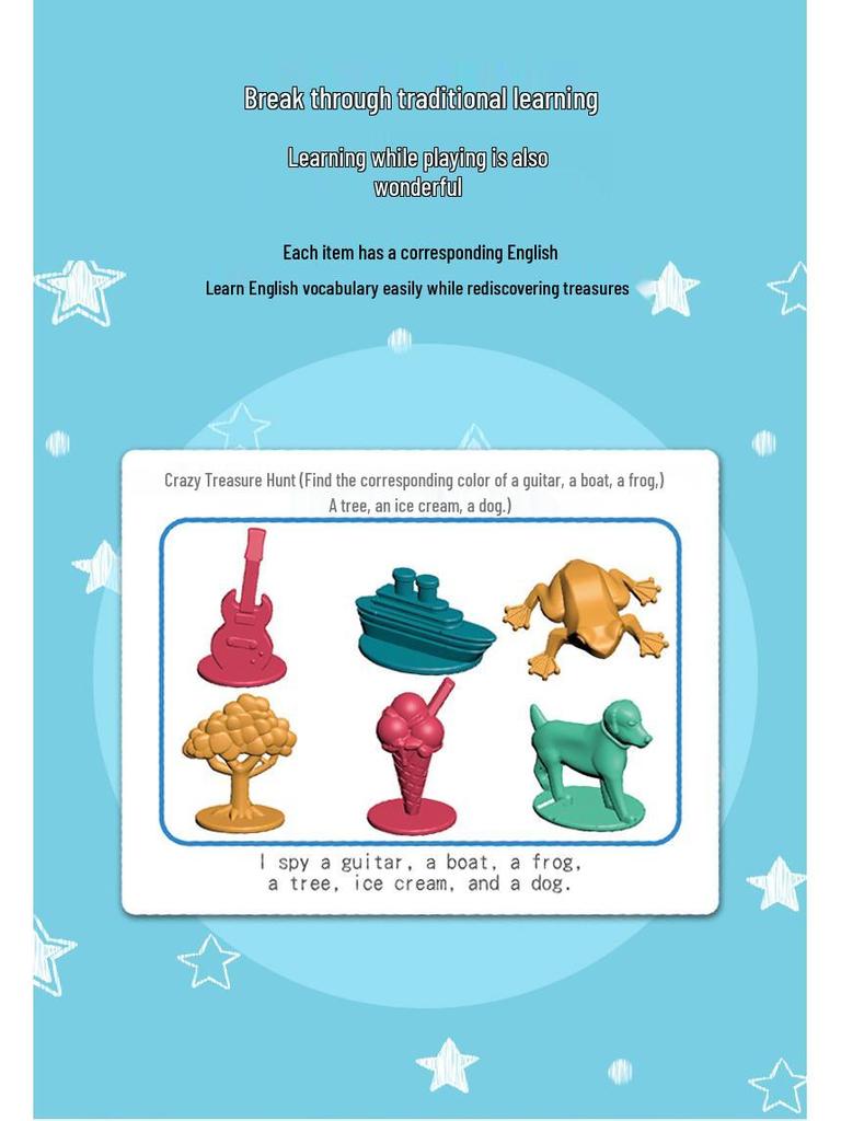 Crazy Treasure Hunt: Children's Educational Table Game for Parent-Child Interaction and Focus