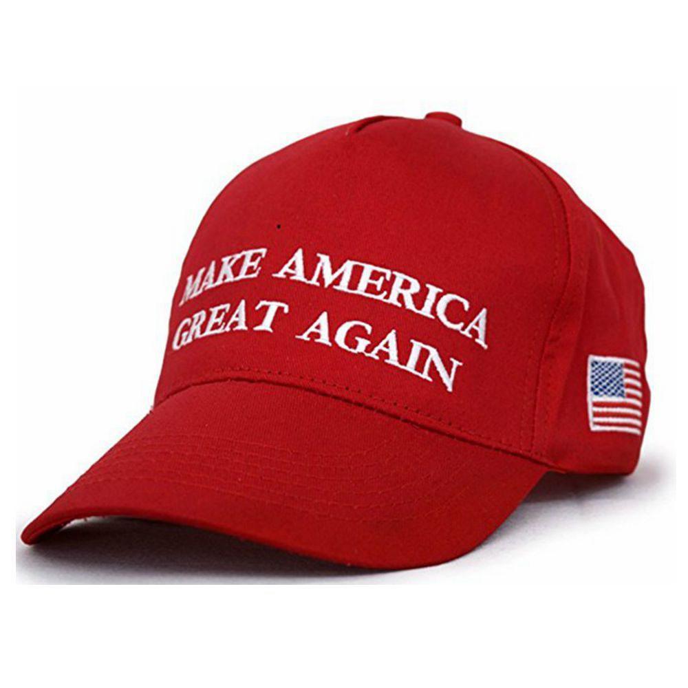 Donald Red Trump Cotton Baseball Cap With Embroidered Lettering Election Events