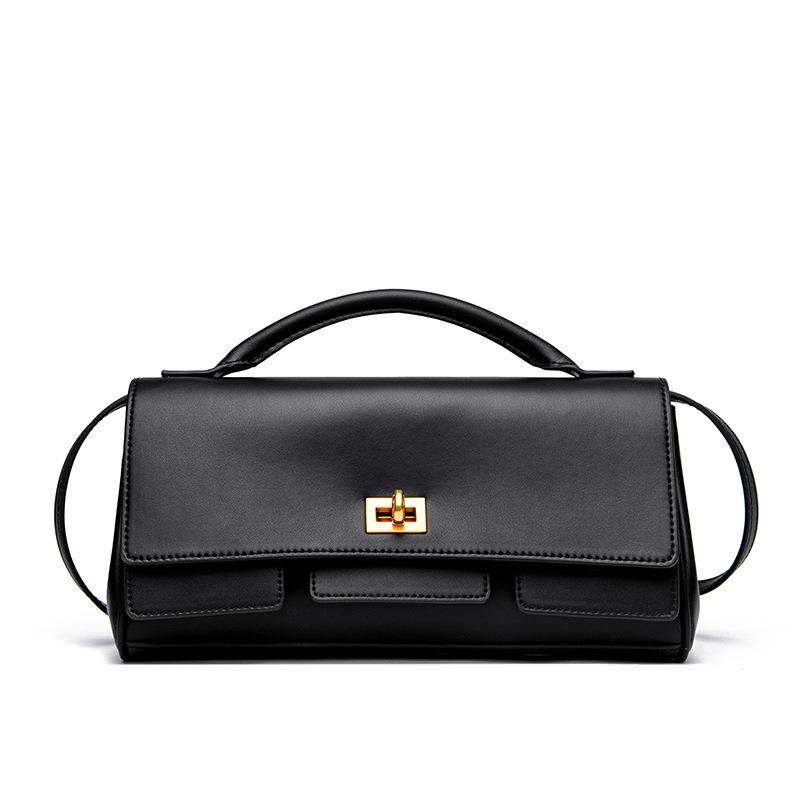 Single Shoulder Bag, Women's New High-end Fashion Handbag, Simple Texture, Versatile Crossbody Bag, Commuting Underarm Women's Bag
